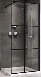 Душевая перегородка ABBER Immer Offen 120см чёрный AG62120B8